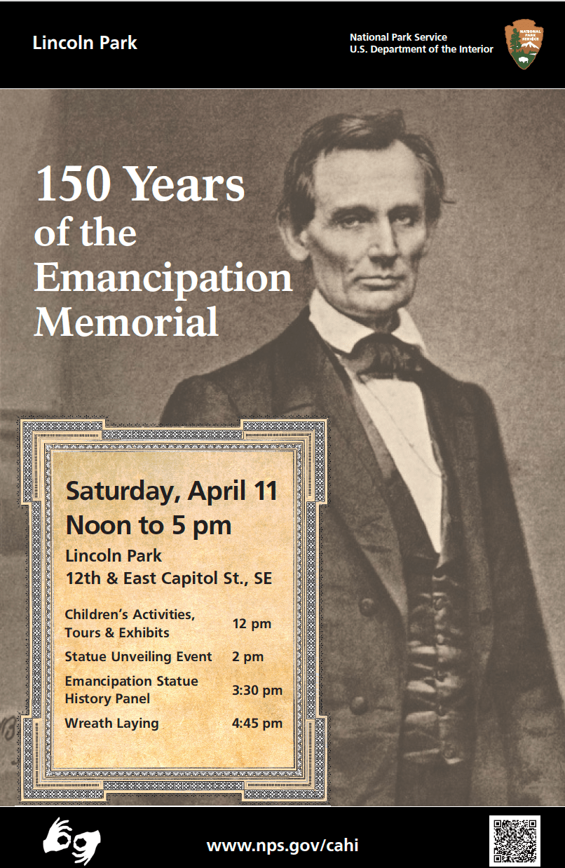 The 150th Anniversary of the Emancipation Memorial